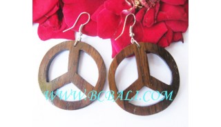 Carved Organic Woods Earring Handwork